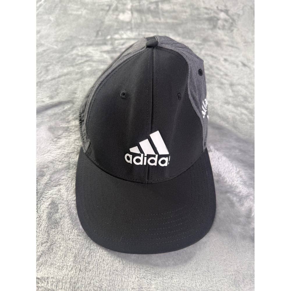 Adidas Golf Callaway Embroidered Snapback Hat Cap Mens Osfm Black Heather Gray